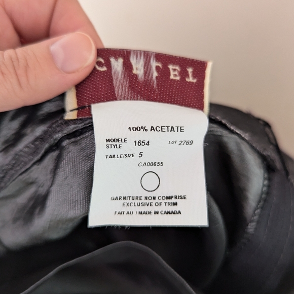 Vintage Formal Floor Length Maxi Skirt Satin Dark Grey Silver Chrome Small/Med - Picture 14 of 16